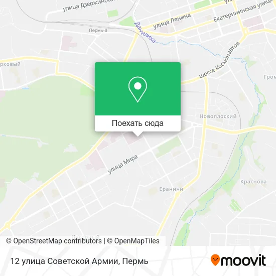 Карта 12 улица Советской Армии