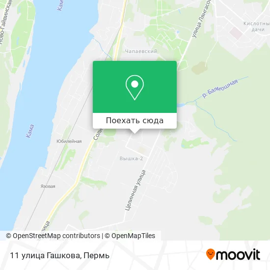 Карта 11 улица Гашкова