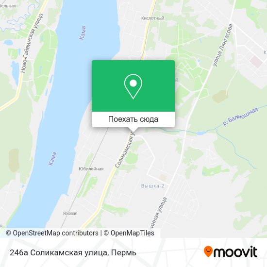 Карта 246а Соликамская улица