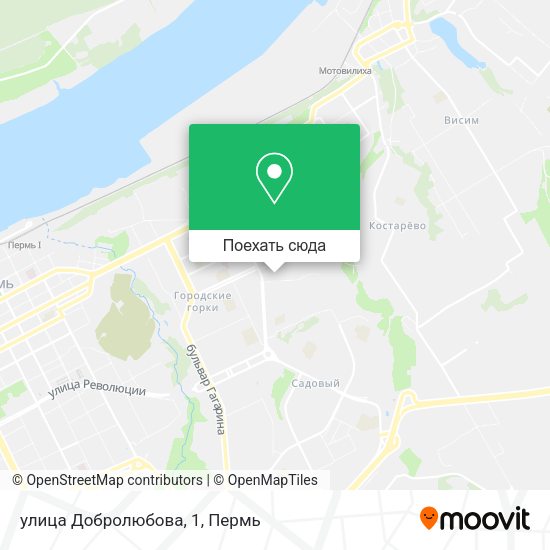 Карта улица Добролюбова, 1