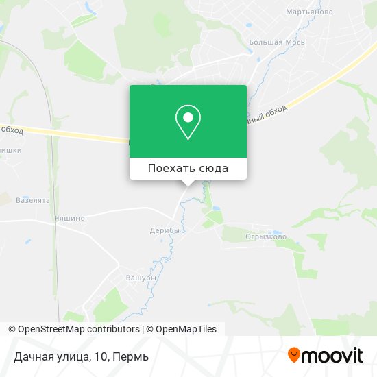 Карта Дачная улица, 10