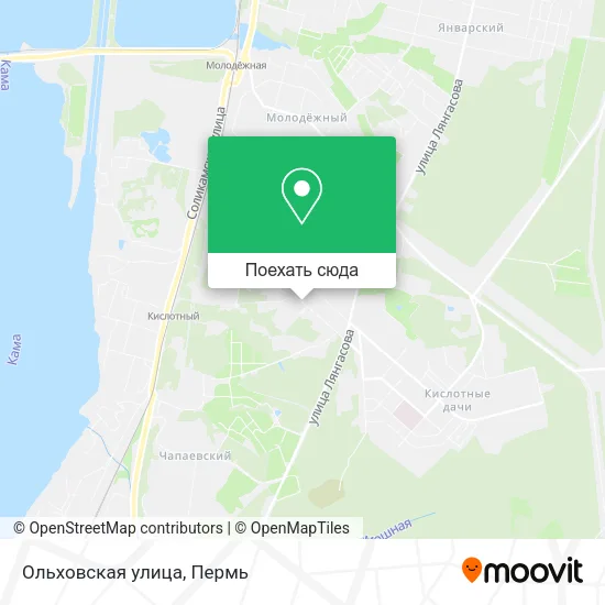 Карта Ольховская улица