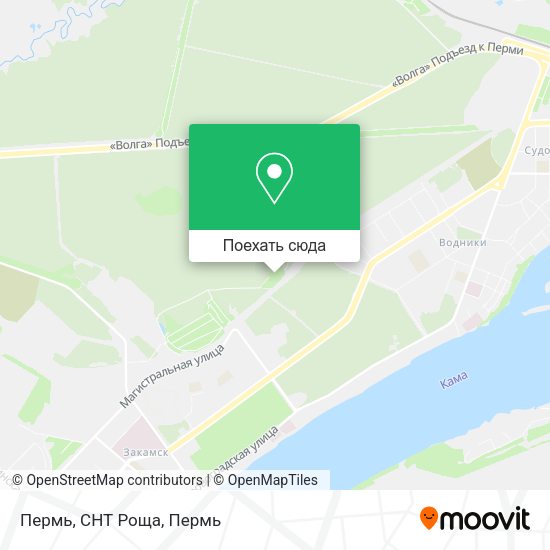 Карта Пермь, СНТ Роща