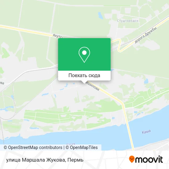 Карта улица Маршала Жукова