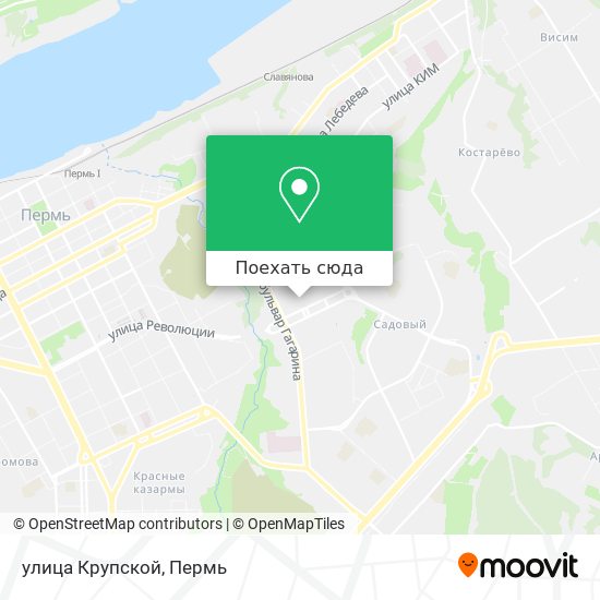 Карта улица Крупской