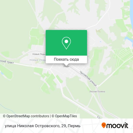 Карта улица Николая Островского, 29