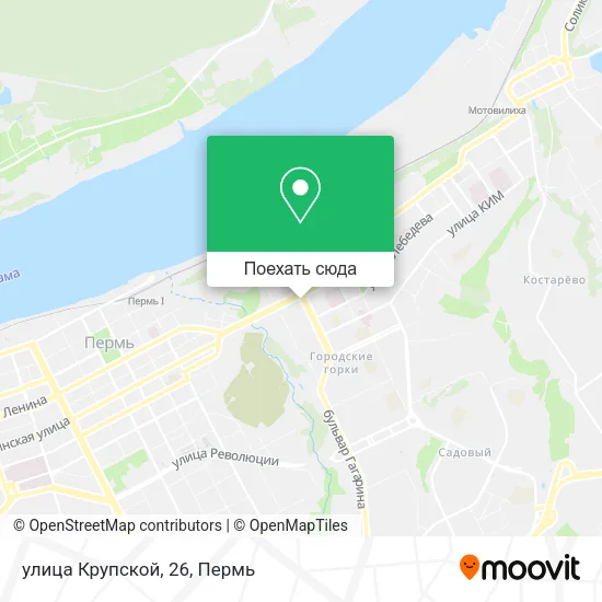 Карта улица Крупской, 26