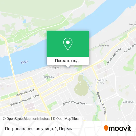 Карта Петропавловская улица, 1