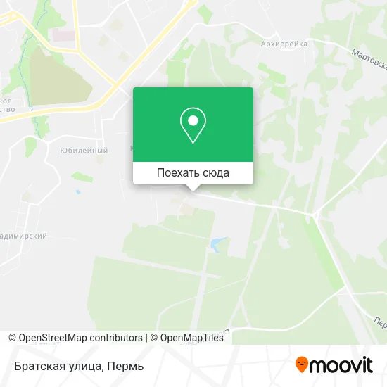 Карта Братская улица