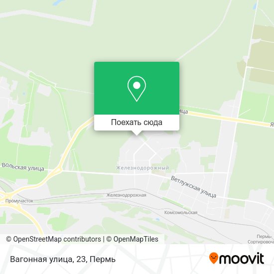 Карта Вагонная улица, 23