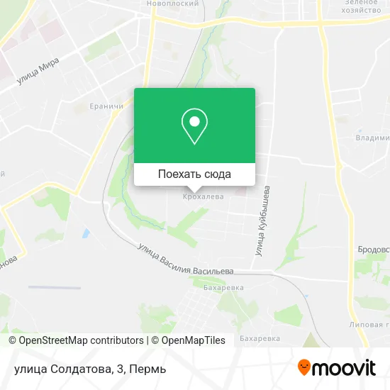 Карта улица Солдатова, 3