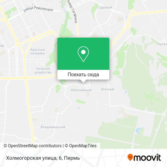 Карта Холмогорская улица, 6