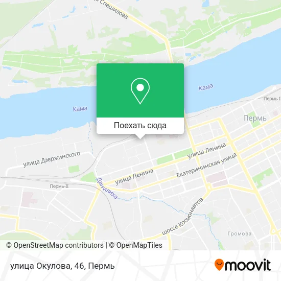 Карта улица Окулова, 46
