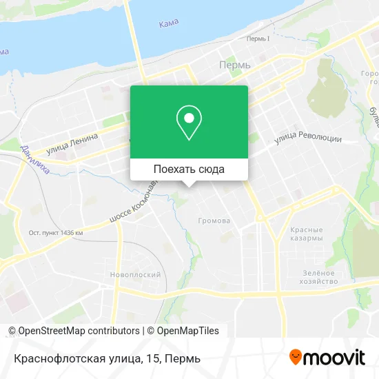 Карта Краснофлотская улица, 15
