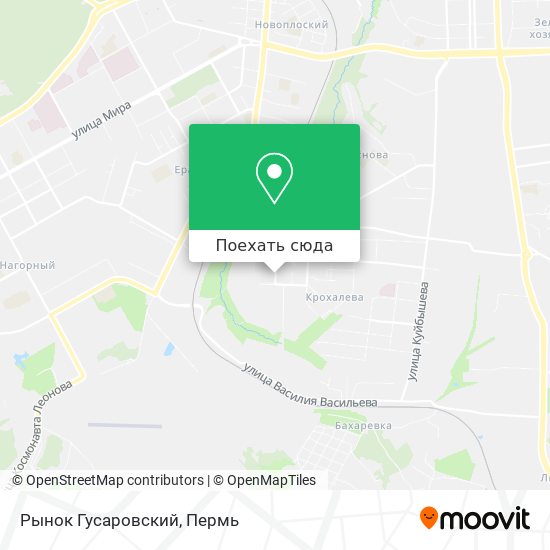 Карта Рынок Гусаровский
