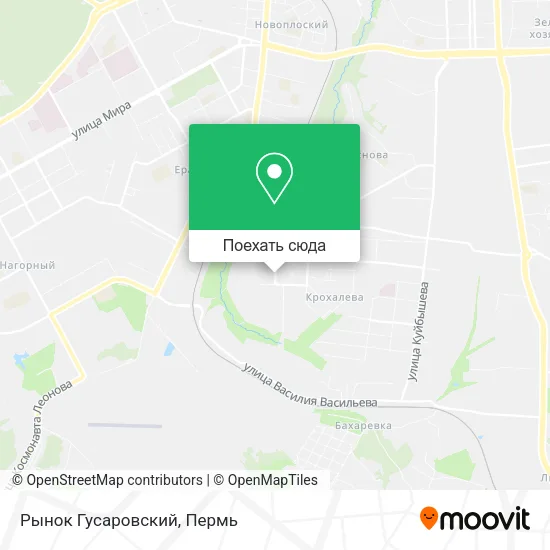 Карта Рынок Гусаровский