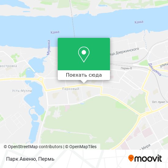 Карта Парк Авеню