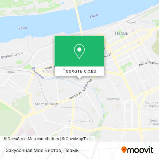 Карта Закусочная Мое Бистро