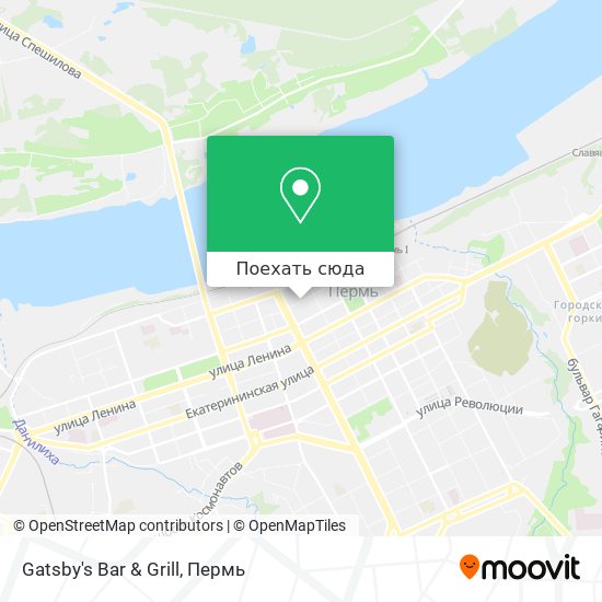 Карта Gatsby's Bar & Grill
