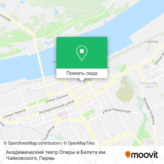 Карта Академический театр Оперы и Балета им. Чайковского