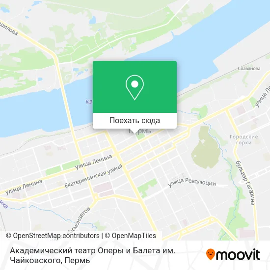 Карта Академический театр Оперы и Балета им. Чайковского