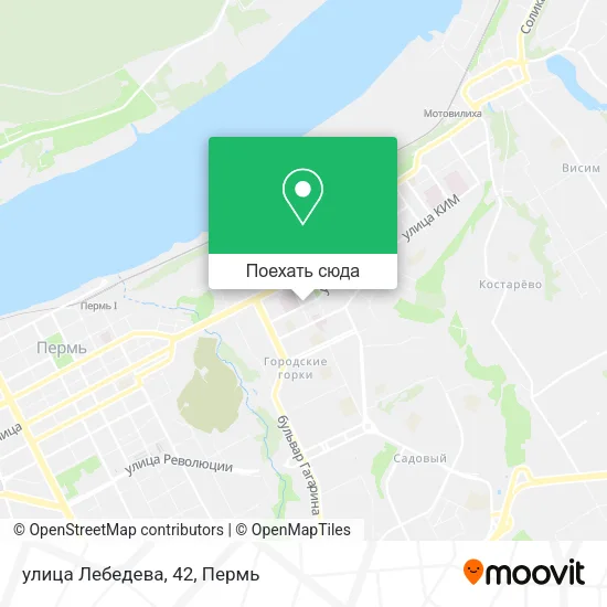 Карта улица Лебедева, 42