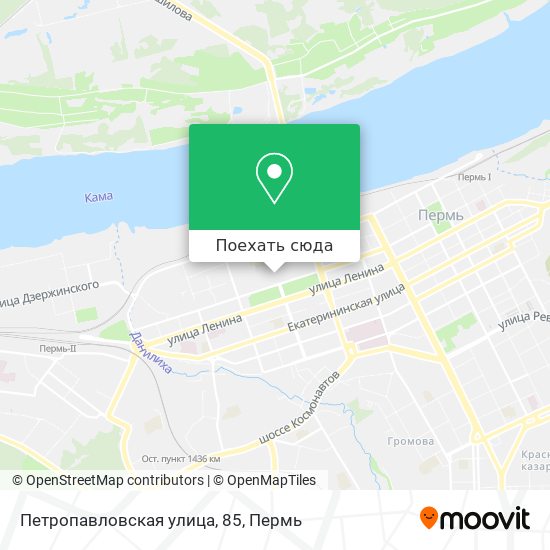 Карта Петропавловская улица, 85
