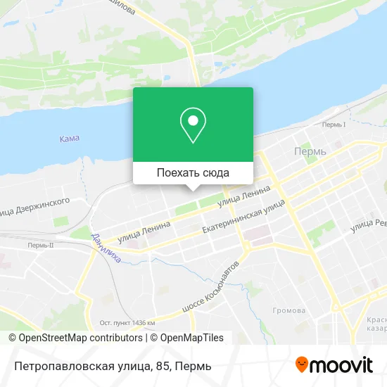 Карта Петропавловская улица, 85