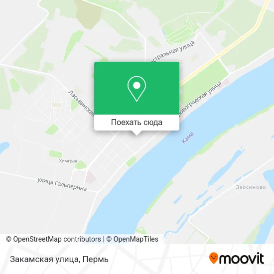 Карта Закамская улица