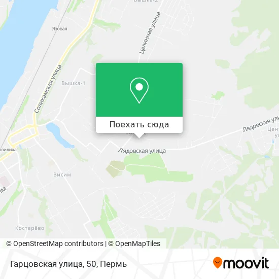 Карта Гарцовская улица, 50