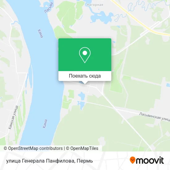 Карта улица Генерала Панфилова