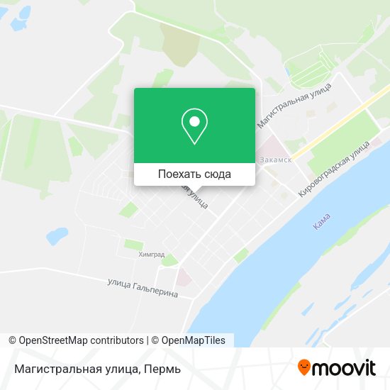 Карта Магистральная улица