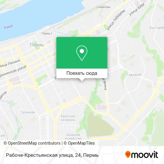 Карта Рабоче-Крестьянская улица, 24