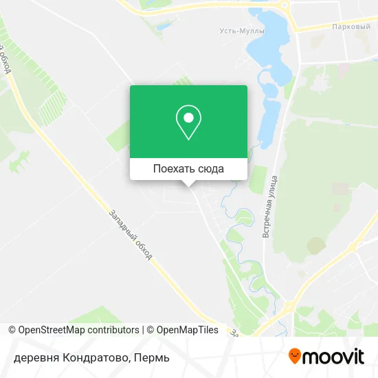 Карта деревня Кондратово