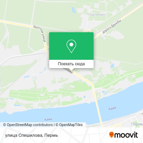 Карта улица Спешилова