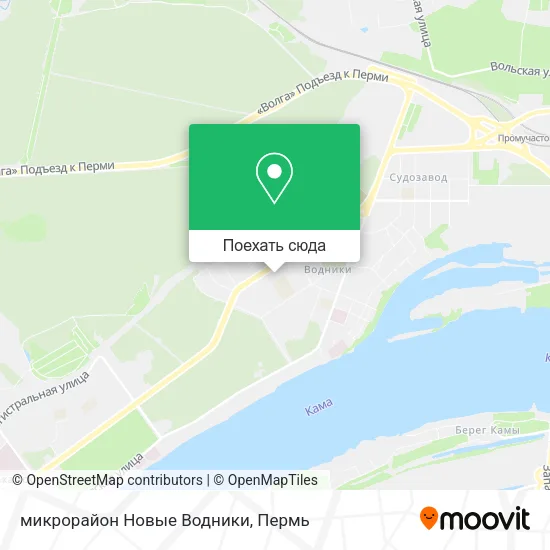 Карта микрорайон Новые Водники