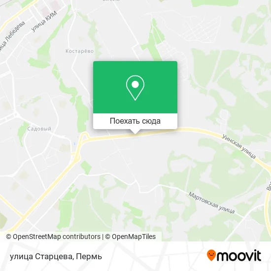 Карта улица Старцева