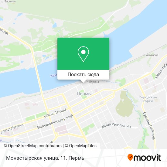 Карта Монастырская улица, 11