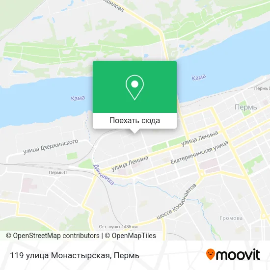 Карта 119 улица Монастырская