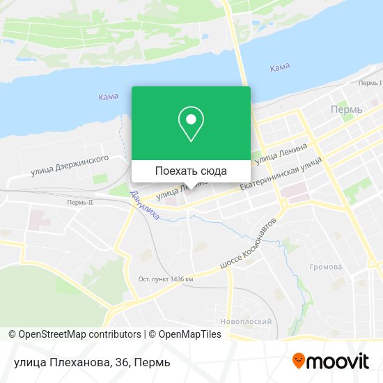 Карта улица Плеханова, 36