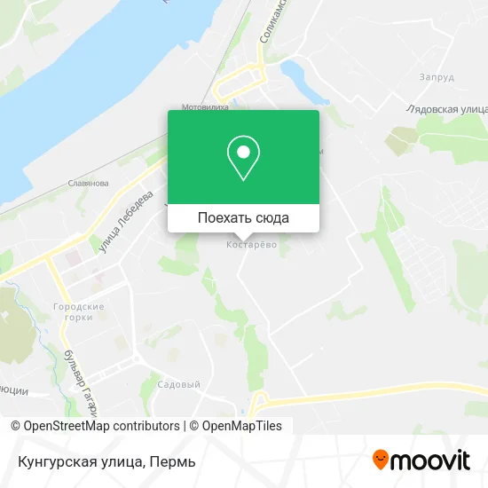 Карта Кунгурская улица