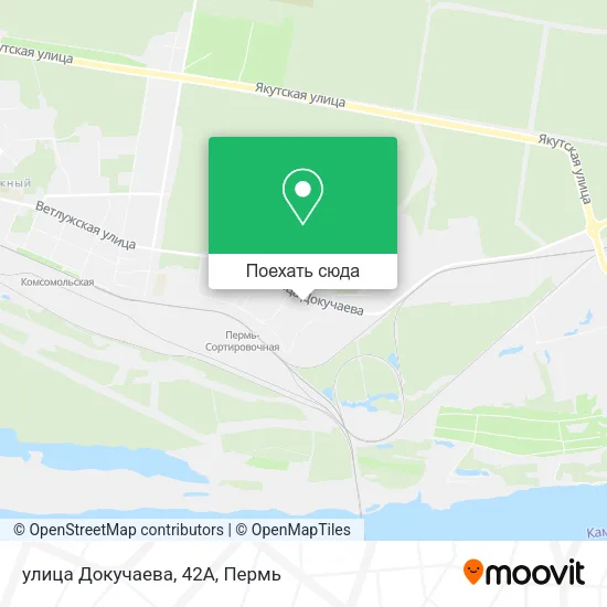 Карта улица Докучаева, 42А