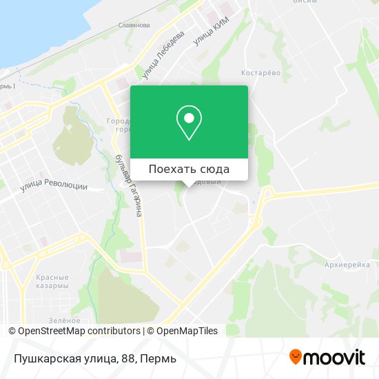Карта Пушкарская улица, 88
