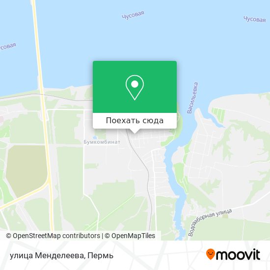 Карта улица Менделеева