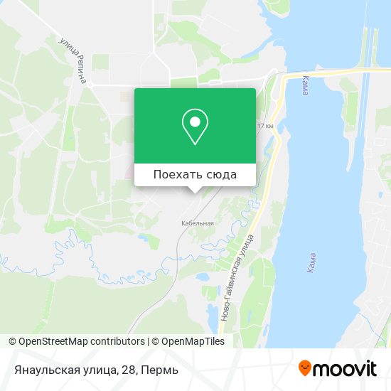 Карта Янаульская улица, 28