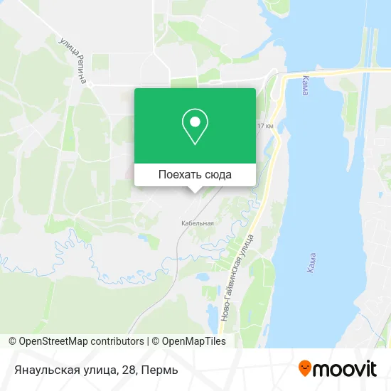 Карта Янаульская улица, 28
