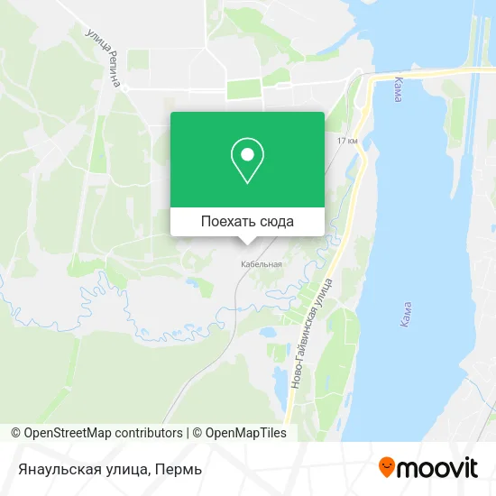 Карта Янаульская улица