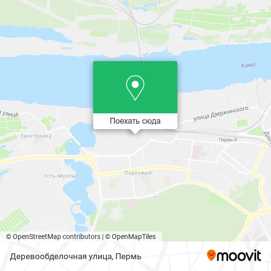 Карта Деревообделочная улица