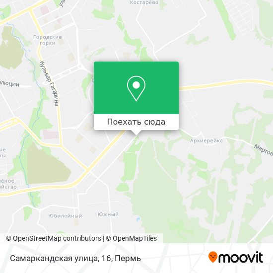 Карта Самаркандская улица, 16