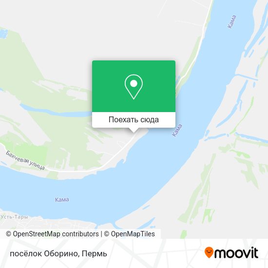 Карта посёлок Оборино